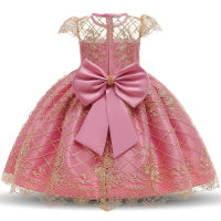 Children Evening Party Dress Flower Girls Wedding Dress Christmas Costume Kids Dresses for Girls Princess Ball Gown 0-8 Years