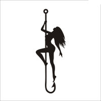 สาวตกปลา Hooks Hunter Bass ตกปลารถเรือสติกเกอร์ปลา Decal โปสเตอร์ Decor Sticker