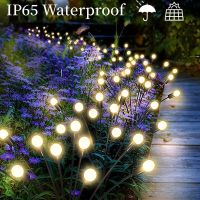 Solar Firefly Lights Outdoor Garden Decoration Landscape Light Lawn Lamps Country House Terrace Balcony Decor Lamp Swaying Light Outdoor Lighting