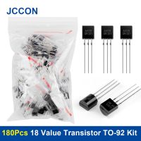 180Pcs 18 Value Transistor TO-92 Assortment Kit Transistors S9012  S9013 S9014 S8050 S8550 2N2222 C1815  A733