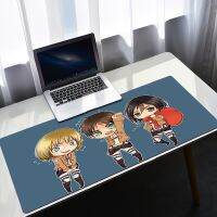 คอมพิวเตอร์เดสก์ทอป Attack Titan Kawaii คีย์บอร์ด เมาส์เกมมิ่ง Ped อุปกรณ์สำนักงานขนาดใหญ่ส่วนขยายของสาว ๆ อะนิเมะเกมแผ่น