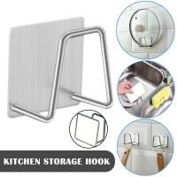Stainless Steel Kitchen Sponge Holder Kitchen Storage Drying Accessories Rack Hook Sink Organizer Drain K2D8