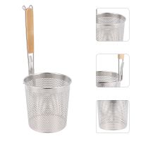 【LZ】☽☋  Peneira de malha fina de arame de aço inoxidável Filtro de óleo Noodle Colander Noodle Colander Noodle Scoop Lo Mein Cooker Acessórios de cozinha