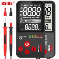 ZZOOI BSIDE Mini Digital Multimeter 9999 EBTN Display multimetro DC AC Voltmeter Capacitance Diode NCV Ohm Live Continuity Hz Tester