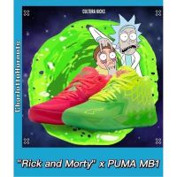 Original LaMelo Ball mb.01 model Rick and Morty basketball shoes, running shoes, basketball shoes, shockproof and durable!