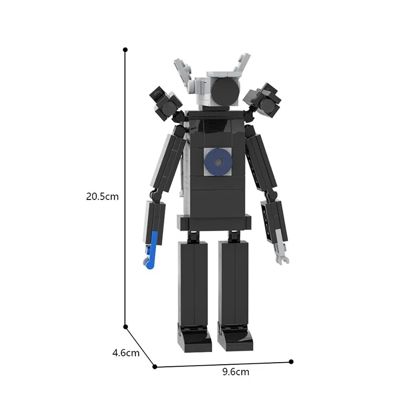 MOC1323 380PCS Skibidi Toilet Brick G-man Toilet Man Character Action  Figure Building Block Toy For Children Kid Creative Gifts