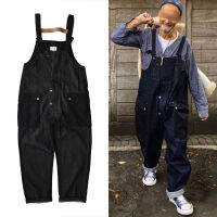 Jumpsuit เสื้อผ้าผู้ชาย2023 Multi-Pocket Men S American Cargo PantsTooling หลวม Overalls Suspenders Overalls กางเกง