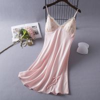 【CC】✳  Suspender Nightgown Nightdress Chemise Sleepwear Loungewear Silky Wear Dressing Gown