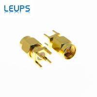 SMA Male Plug Center Solder RF Connector Gold Plated Electrical Connectors