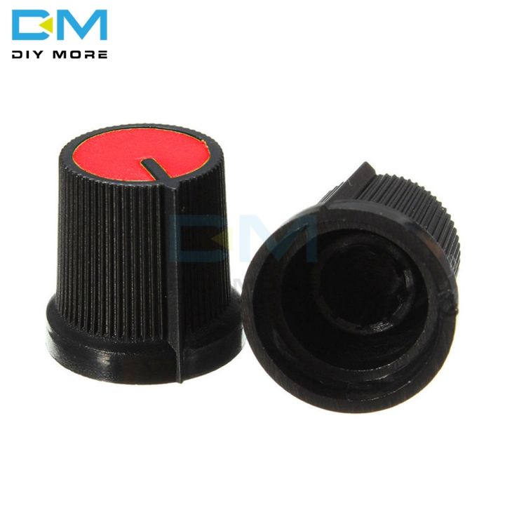 cw-diymore-10pcs-6mm-knob-face-plastic-taper-potentiometer-hole-volume-controller-caps-wh148