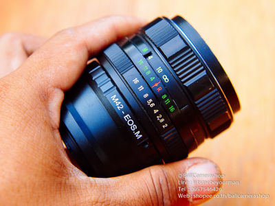 (For Canon EOS M Mirrorless ทุกรุ่น) ขายเลนส์ละลายโบเก้หมุนสุดClassic Helios 44M-4 Serial 833647