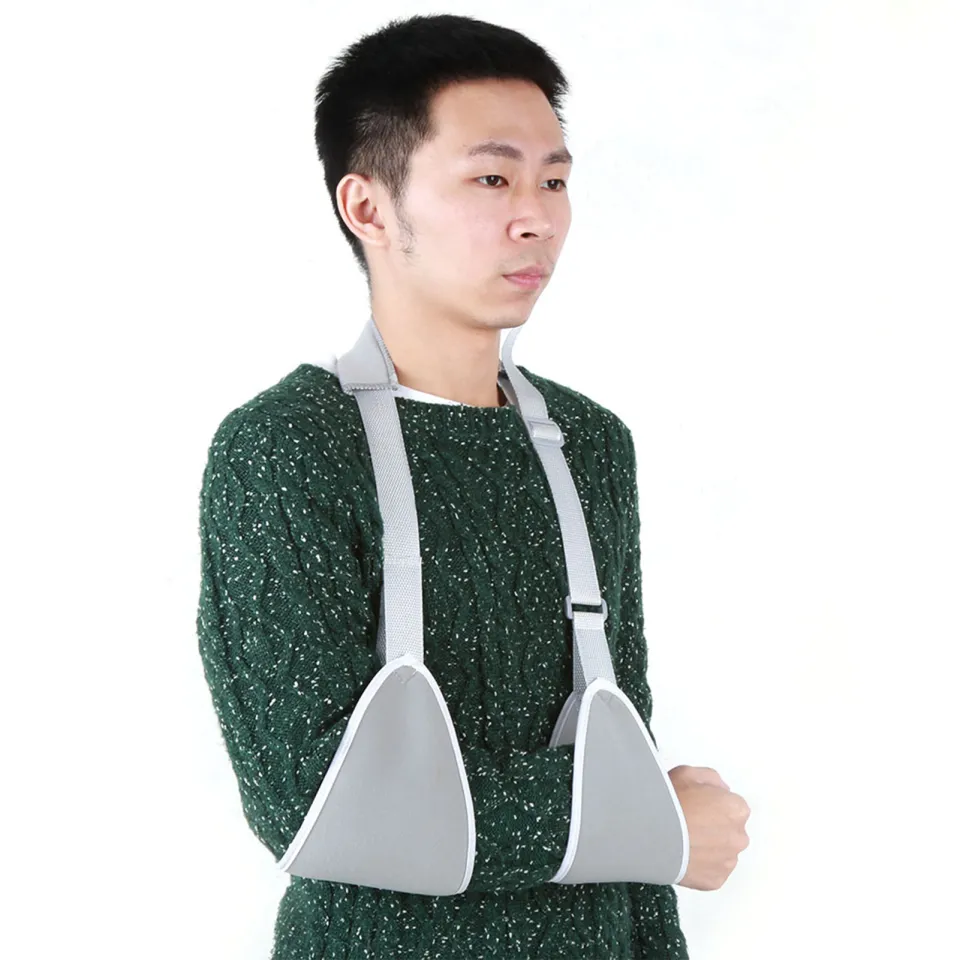 Triangle Dislocated Arm Sling Medical Shoulder Immobilizer Rotator Cuff  Wrist Elbow Forearm Support Brace Strap free size - AliExpress