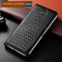 Crocodile Back Genuine Leather Case For Motorola Moto edge S edge 20 Lite edge 20 Pro Magnetic Wallet Flip Cover