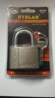 กุญแจคล้องทรงกระบอก STELAR TOP SECURITYขนาด 50 mm Heavy Duty Lockประตู ( ISO-9002 )(สีทอง)