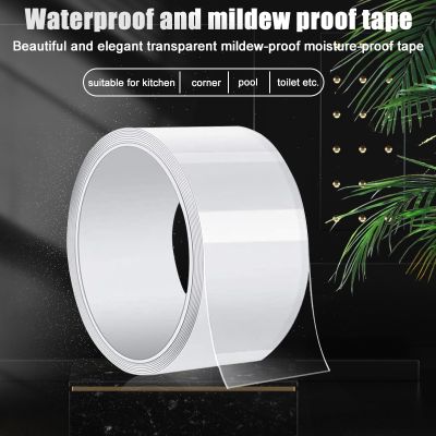 Single-sided Anti-mold Waterproof Tape Nano Tape Kitchen Sink Waterproof Transparent Sticker Home Self Adhesive Seal Gap Strip