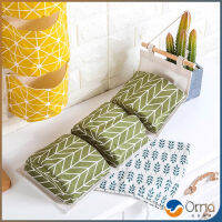 Orna กระเป๋าผ้าลินนิน เก็บของแบบ 3 ช่อง แขวนผนัง ถุงแขวนเก็บของ แขวนผนัง Layer wall storage มีสินค้าพร้อมส่ง