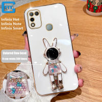 เคสโทรศัพท์ Electroplate สุดหรูสำหรับ Infinix Hot 20 Play 20S 20i 12i 12 10 9 Play 11S NFC 11 10S 10 9 Pro Smart 5 Note 12 G96 12 VIP 10 11 12 Pro เคสโทรศัพท์มนุษย์อวกาศเคสยอดนิยมมูลค่าสูงลายกระต่ายลูกกวาดคนดังทางอินเทอร์เน็ต