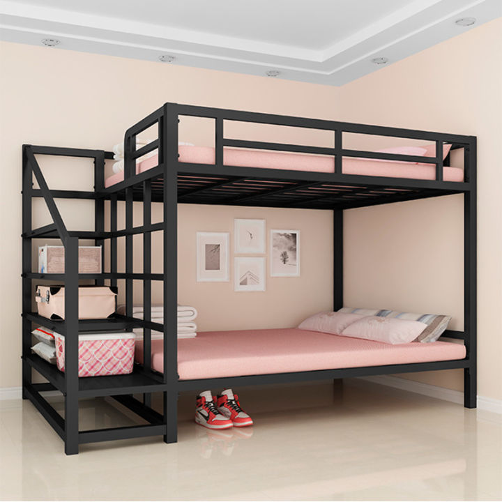 Twin Over Frame With Ladders Bedroom Fence Kids Teen S Twin Bunk Metal Loft  Bed Frame Heavy Duty Bunk Bed With Stairs | Lazada Ph