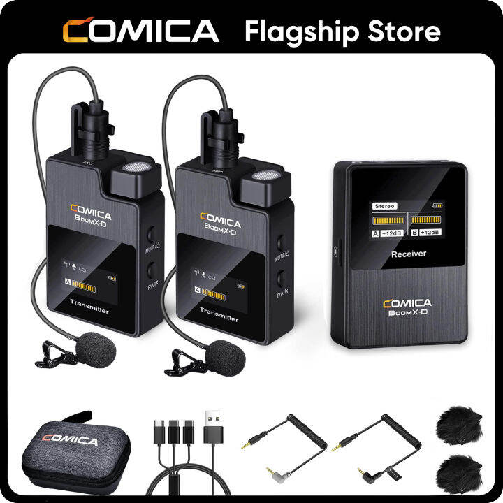 Comica BoomXD Wireless Microphone System for Cameras, Camcorders