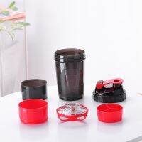 3 Layers 500ml Spider Shaker Bottle Protein Mixer Shaking Cup Sports Fitness Gym