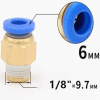 1/8 "1/4" 3/8 "1/2" ท่ออากาศข้อต่อนิวเมติกแบบตรงตัวเชื่อมต่อทองเหลืองแบบเร็วสำหรับท่ออากาศ4Mm 6Mm 8Mm 10Mm 12Mm 14Mm