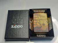 ZIPPO 49355 PIRATE SHIP DESIGN PREMIUM 540 MATTE  540 COLOR   สีเมทาลิค ลายรอบตัวต่อเนื่อง540องศา  ของใหม่ไม่ผ่านการใช้งาน  มาพร้อมกล่องตรงรุ่น  รับประกันของแท้