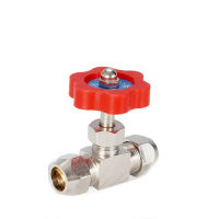 【CW】6Mm 8Mm 10Mm 12Mm Hole Dia Orange Plastic Handle Metal High Pressure Durable Tube Needle Type Globe Valve