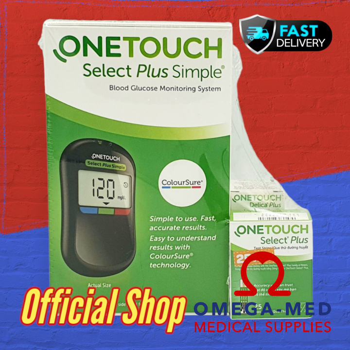 One Touch Select Plus Simple Bundle (includes 10 strips and lancet