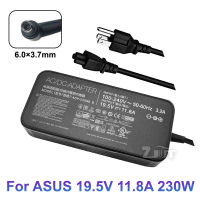 อแดปเตอร์ชาร์จโน๊ตบุ๊คไฟ AC 19.5V 230W 6.0*3.7มม. สำหรับ ASUS GM501GS GX501V GX501VI GX501สายไฟและอะแดปเตอร์ GX501VI-XS75