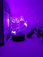 3d Night Light Kirara รูปสำหรับตกแต่งห้อง LED เปลี่ยนสี Nightlight อะนิเมะของขวัญเด็กตกแต่งห้องนอน3d โคมไฟ Inuyasha