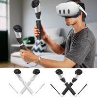 Vr Controllers Long Stick Handle Long Stick Vr Handle Gamepad Lightsaber Handles Extension Grips for Quest 3 Playing Games Accessories chic