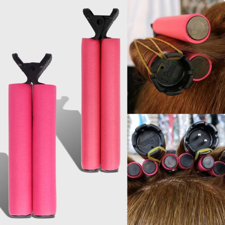 12pcs-salon-hot-roller-super-hair-dye-perm-ฉนวนกันความร้อนคลิปผมฟองน้ำคลิปสำหรับผู้หญิง-hairdressing-tools