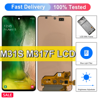 จอ LCD สำหรับเปลี่ยนแบบดั้งเดิม6.5 "สำหรับ Samsung Galaxy M31s M317F SM-M317F/DS พร้อมหน้าจอสัมผัสแอลซีดีดีจิไทเซอร์ชิ้นส่วนอะไหล่ที่แสดง