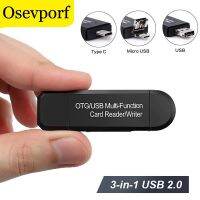 [2023ใหม่] ประเภท C &amp; ไมโคร USB &amp; USB 3 In 1เครื่องอ่านการ์ด OTG USB 2.0ความเร็วสูงอเนกประสงค์ OTG Tf/sd สำหรับส่วนหัวของคอมพิวเตอร์ USBC