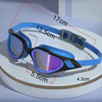 Swimming Goggles Color plated Antifog Swim Glasses Waterproof Swim Eyewear Water Silicone tinted swim goggles