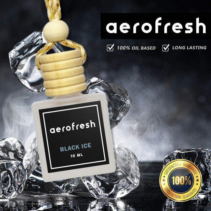 Aerofresh Hanging Diffuser Black Ice 10ml Car Air Freshener Best Seller Black Ice Car Perfume