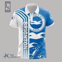 2023 new style1 ARRIVE design Brighton F.C 3D high-quality polyester quick drying 3D polo shirt,   style74xl (contact online for free customization of name)