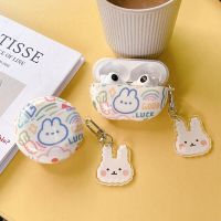 New For Huawei Freebuds 5i case Cute Cartoon Bunny Design with Bunny Chain headphone Cases For Huawei Freebuds 3 4 4i pro pro2 Wireless Earbuds Access