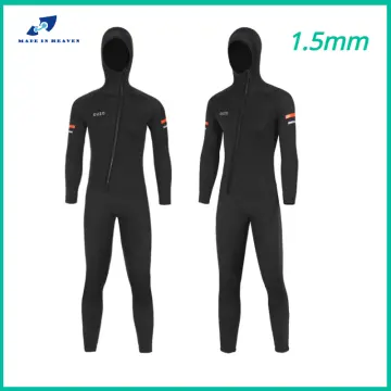 OUZO Men 1.5MM/3mm Neoprene Two Pieces Wetsuit Underwater Sports Snorkeling  Spearfishing Scuba Diving Surfing Suit