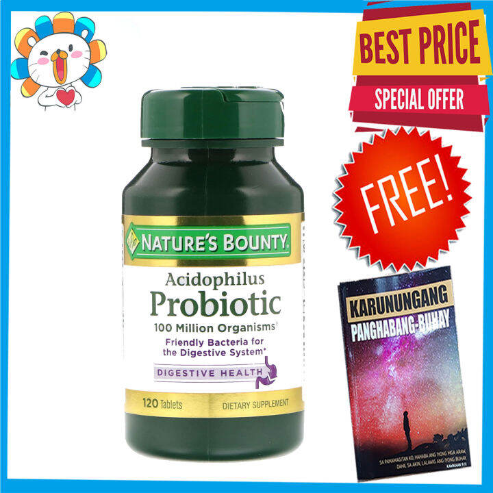 Nature's Bounty, Acidophilus Probiotic, 120 Tablets Lazada PH
