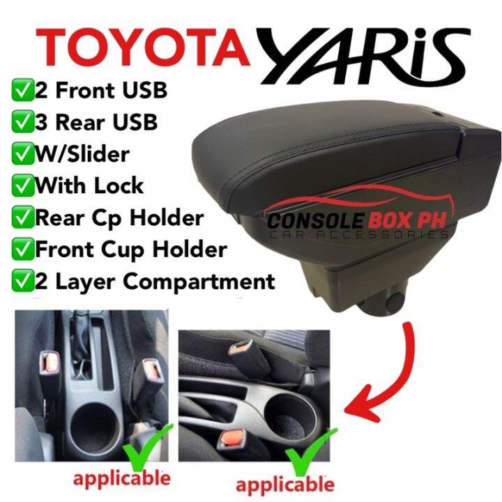 Toyota Yaris Armrest Console Box | Lazada PH