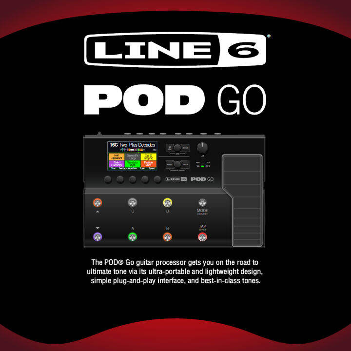 line-6-pod-go-มัลติเอฟเฟค-เสียงถอดแบบจาก-helix-stomp-ต่อคอมได้-แถมฟรีโปรแกรม-pod-go-edit-app