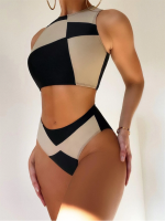 Bikini Women Swimsuit 2023 New High Waist Bikinis Set Vest Swimwear Bathing Suit Female Two Pieces Biquini Beach Wear Swimming