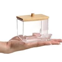 Visible Design Storage Box Multi-purpose Transparent Storage Boxes for Cotton Swabs Toothpicks Dustproof Dispensers with Visible