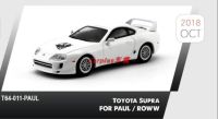 1:64 Toyota Supra Commemorative Edition White Alloy toy cars Metal Diecast Model Vehicles For Children Boys gift hot