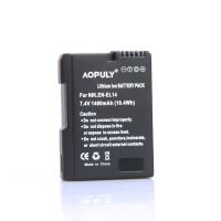 AOPULY 1500MAh EN-EL14 ENEL14 EN EL14กล้องสำหรับ D5200 D3100 D3200 D5100 P7000 P7100 MH-24 Bateria