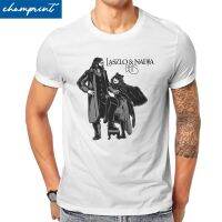 Laszlo Nadja Men T Shirts What We Do in the Shadows Vintage Tee Shirt Short Sleeve Crewneck T-Shirt 100 Cotton Plus Size Tops