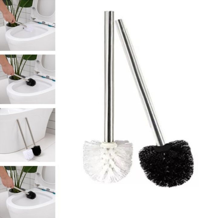professional-toilet-articles-for-stainless-steel-handle-toilet-brush-suit-household-hanger-frame-cleaning-brush-new-style