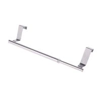 Extendable Over Door Towel Rack Bar Hanging Holder Bathroom Kitchen Hotel Cabinet Cupboard Shelf Rail Stainless Steel Jan-23 Cleaning Tools