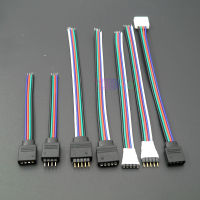 20215pcs Male Female 4pin 5Pin LED Strip Light Cable Connector Adapter Wire RGB RGBW Lamp Tape RGB RGBW Controller Connection